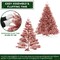 Casafield Spruce Artificial Holiday Christmas Tree with Sturdy Metal Stand